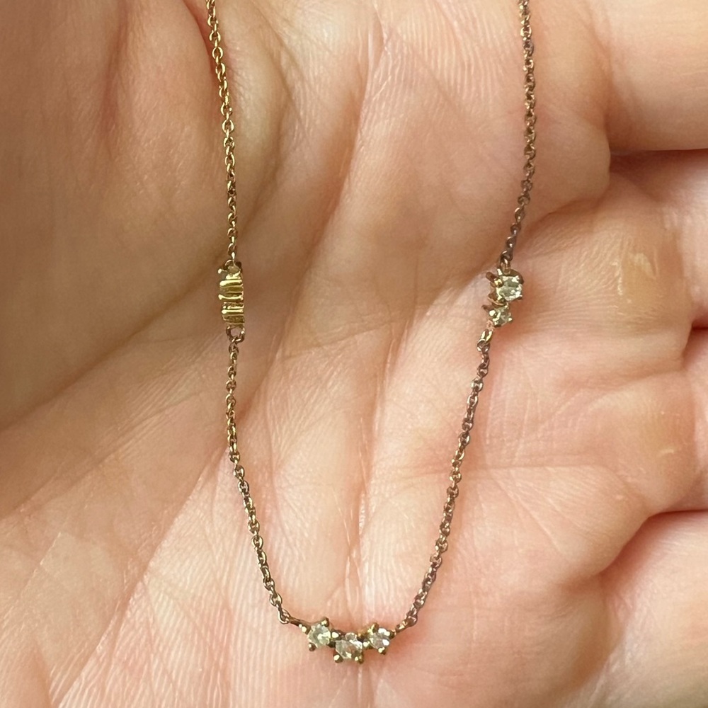 Mejuri Floating Sapphire Necklace